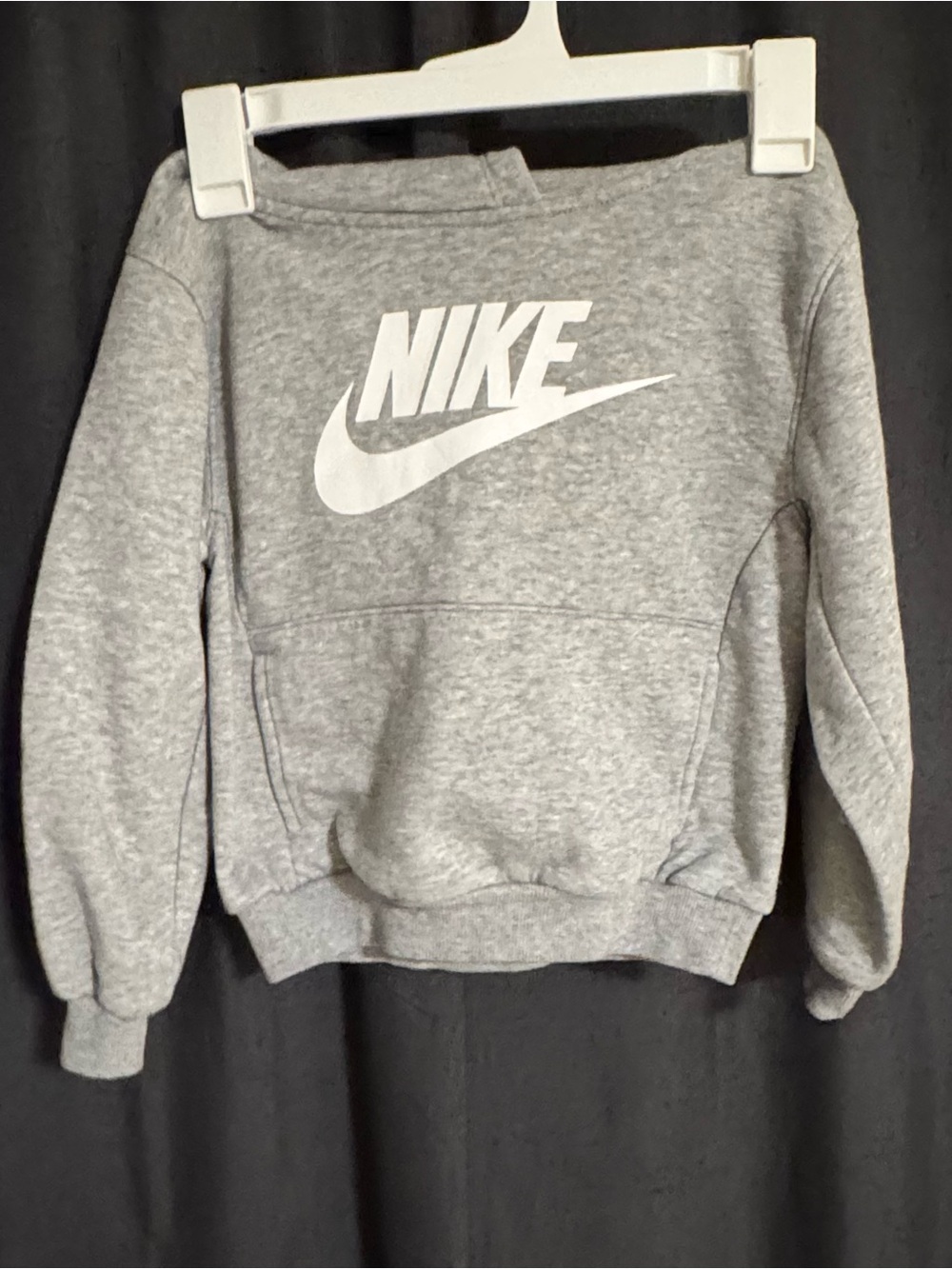 Nike Gray Crewneck Sweatsuit with White Logo Unisex Kids Large 7